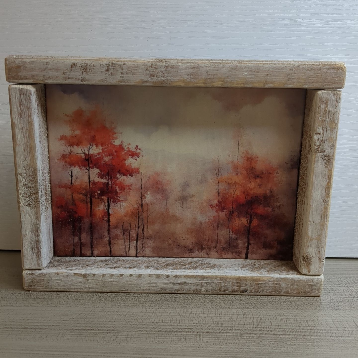 New Fall Autumn Shelf Sitter Art Print Decor 8-1/2&quot; x 6-1/2&quot;