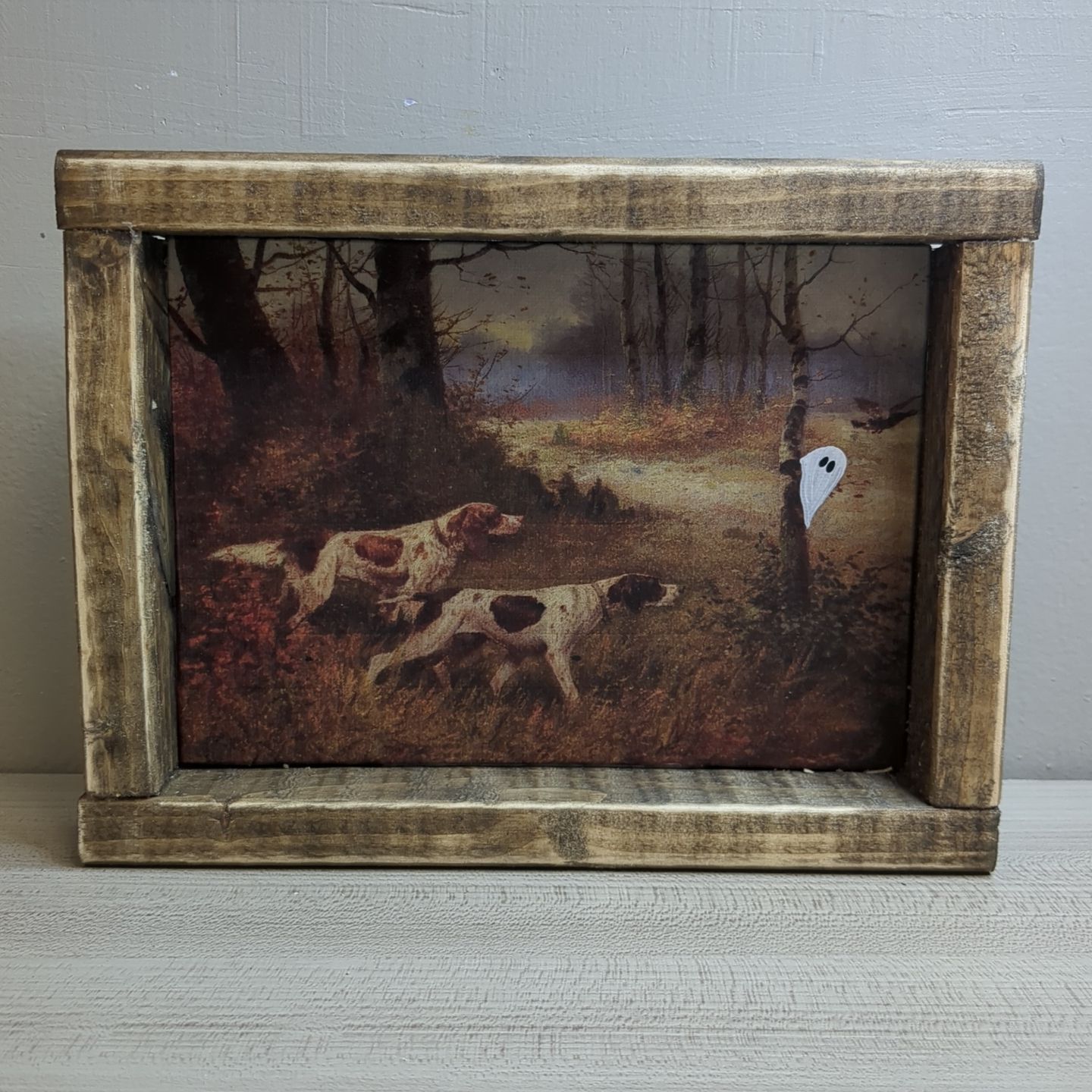 New Halloween Shelf Sitter Art Print Decor 8-1/2&quot; x 6-1/2&quot; - Halloween
