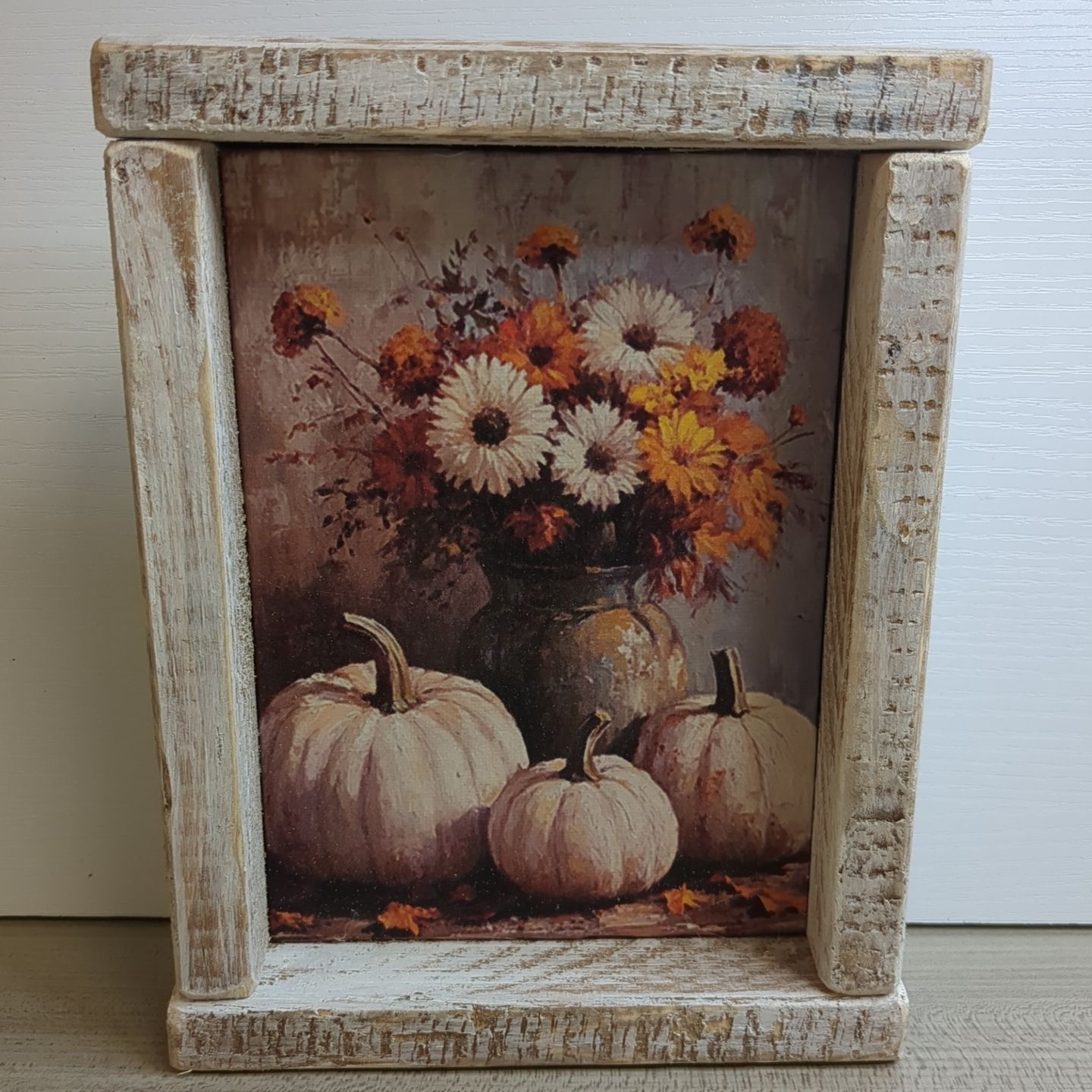 New Fall Autumn Shelf Sitter Art Print Decor 8-1/2&quot; x 6-1/2&quot;