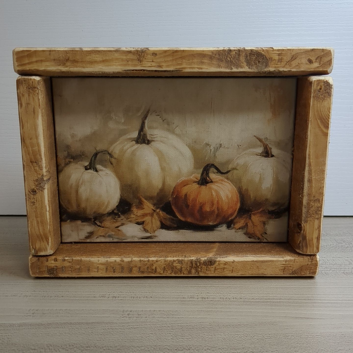 New Fall Autumn Shelf Sitter Art Print Decor 8-1/2&quot; x 6-1/2&quot;