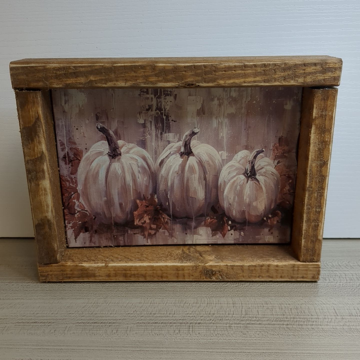 New Fall Autumn Shelf Sitter Art Print Decor 8-1/2&quot; x 6-1/2&quot;