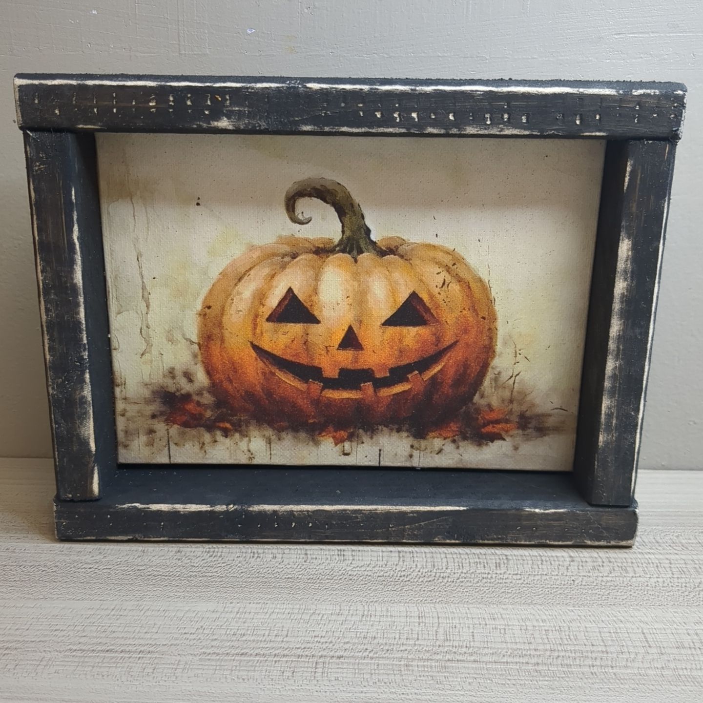 New Halloween Shelf Sitter Art Print Decor 8-1/2&quot; x 6-1/2&quot; - Halloween