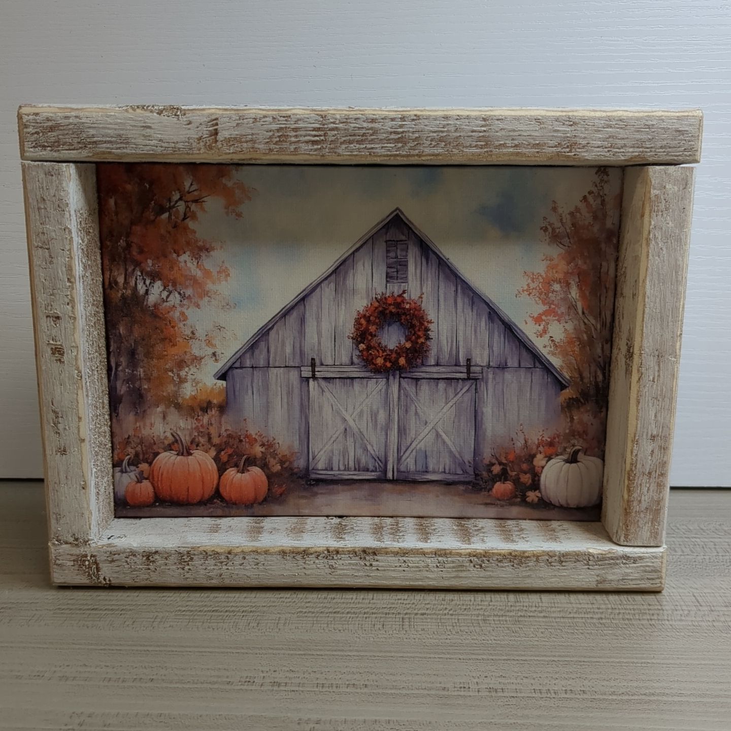 New Fall Autumn Shelf Sitter Art Print Decor 8-1/2&quot; x 6-1/2&quot;