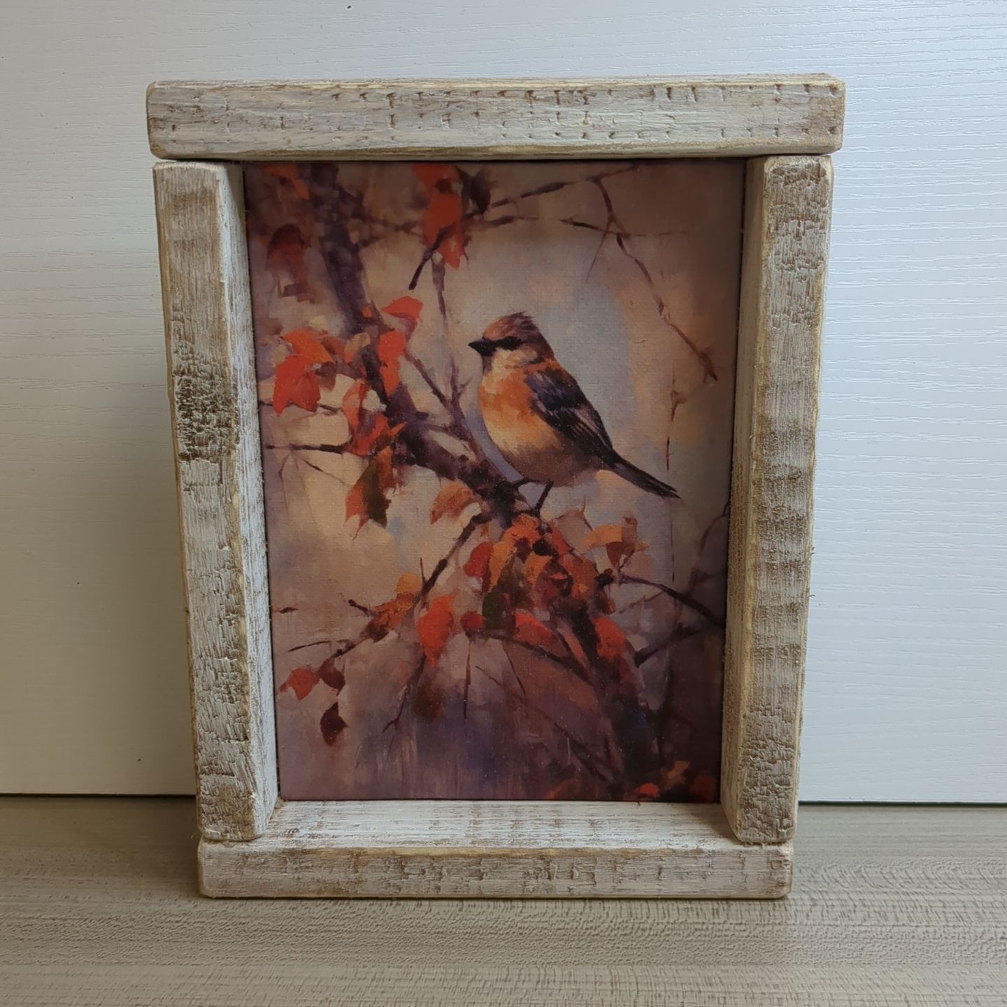 New Fall Autumn Shelf Sitter Art Print Decor 8-1/2&quot; x 6-1/2&quot;