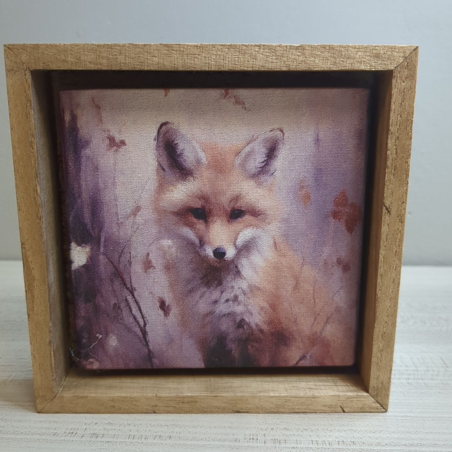 Mini 5&quot;x5&quot; Fall Autumn Shelf Sitter Wall Hanging Decor Sign