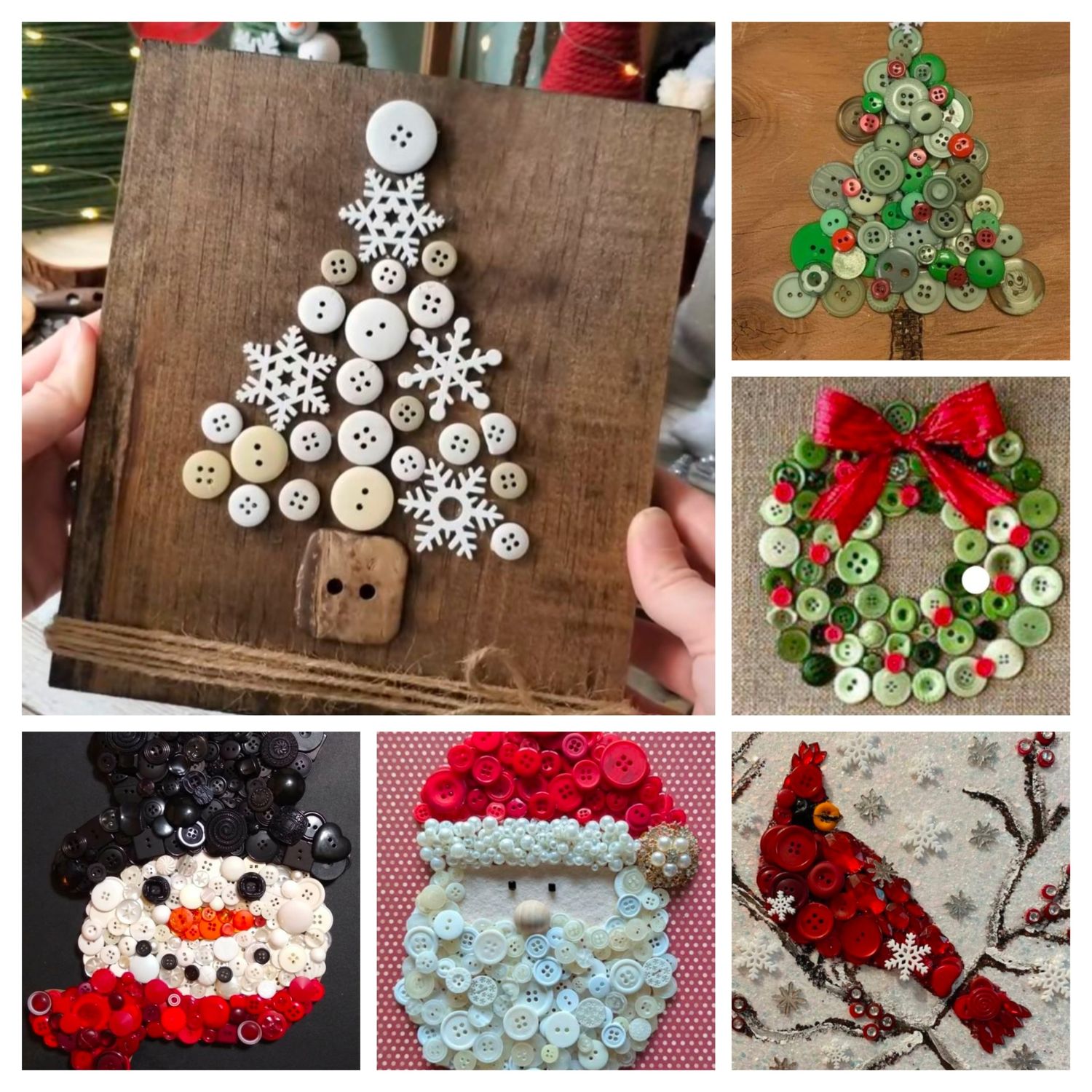 DIY Workshop: Holiday Button Art Mosaic - November 11th (6:30pm-8:30pm)
