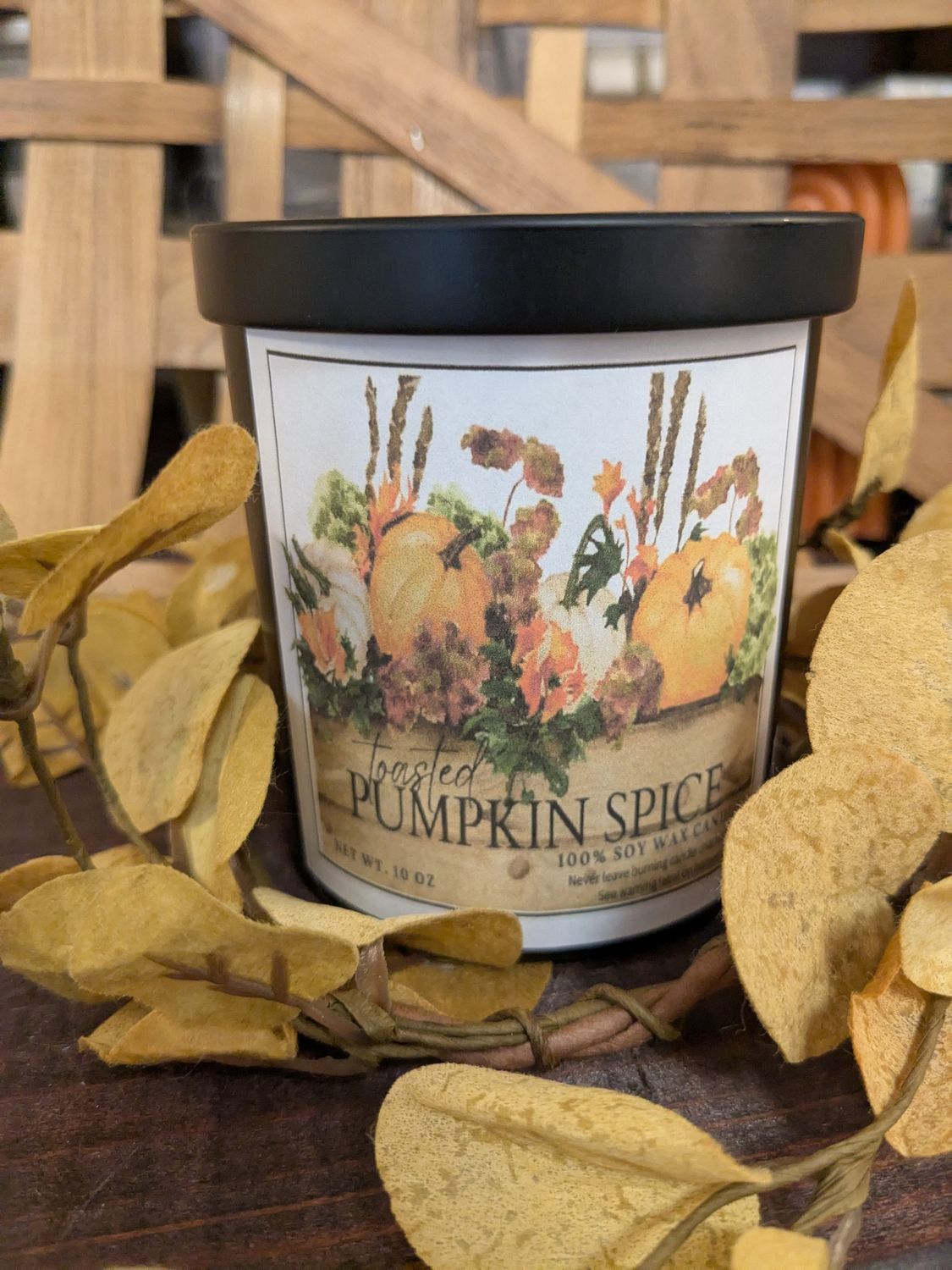 Toasted Pumpkin Spice 10oz. Glass Jar Candle