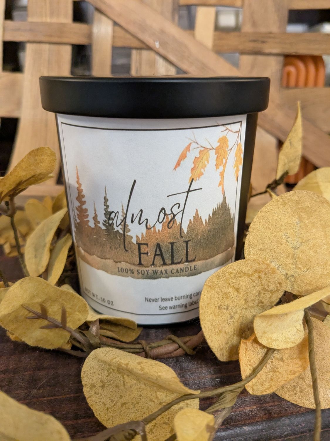 Almost Fall 10oz. Glass Jar Candle