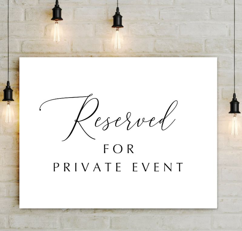 PRIVATE EVENT REGISTRATION: November 12th (3:00pm-5:00pm)