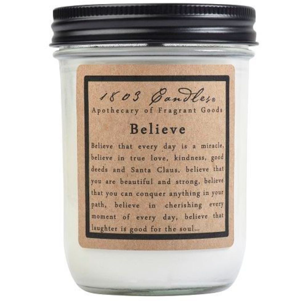 1803 Soy Candle - Believe - 14oz.