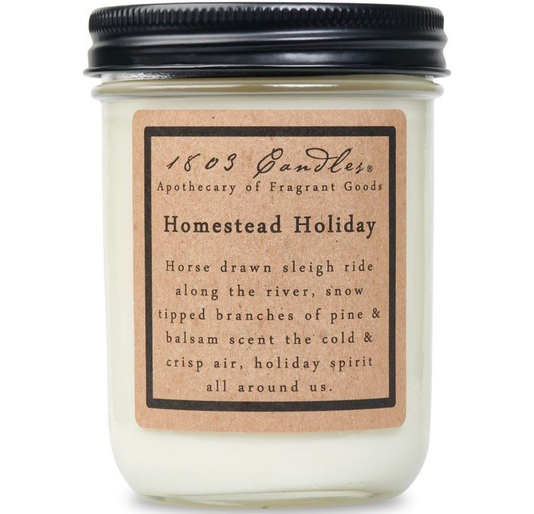 1803 Soy Candle - Homestead Holiday - 14oz.