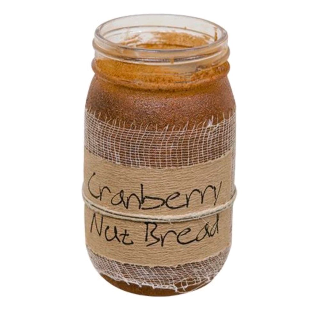 Black Crow Candle Cranberry Nut Bread Jar Candle, 16oz