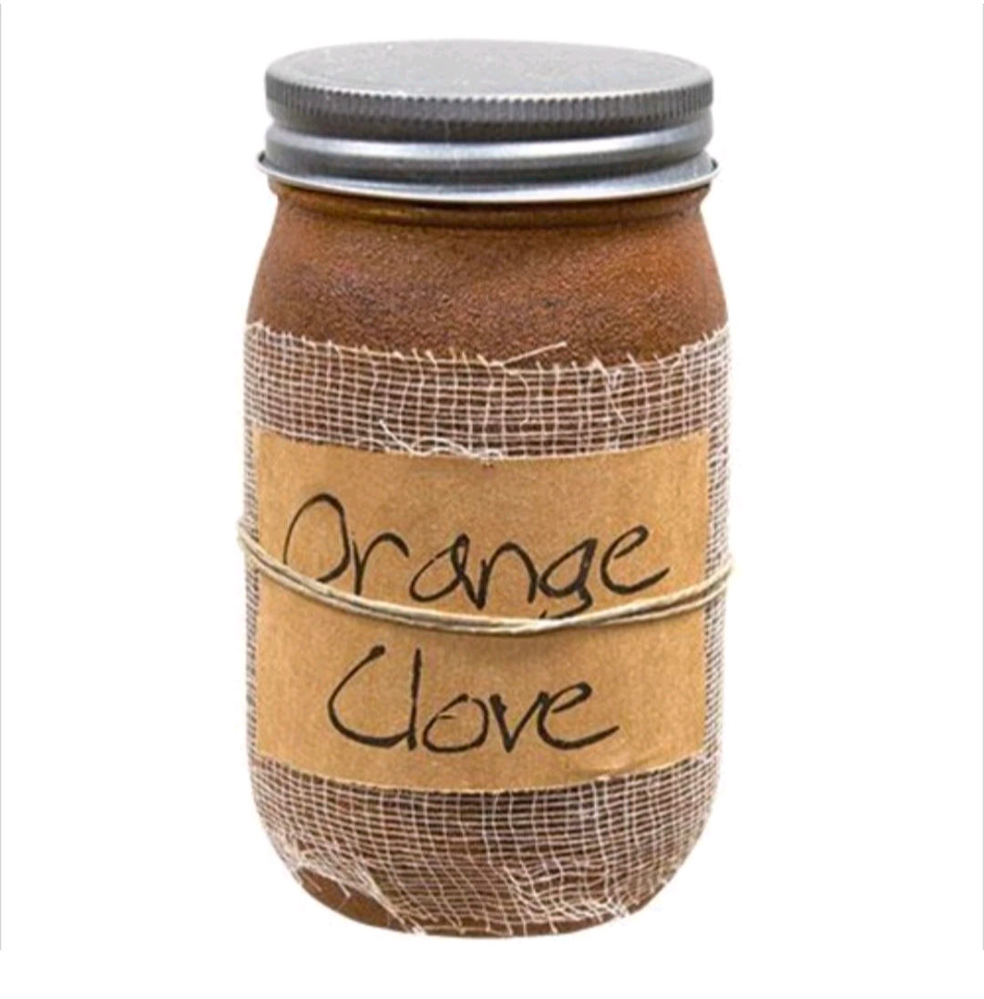 Black Crow Candle Orange Clove Jar Candle, 16oz