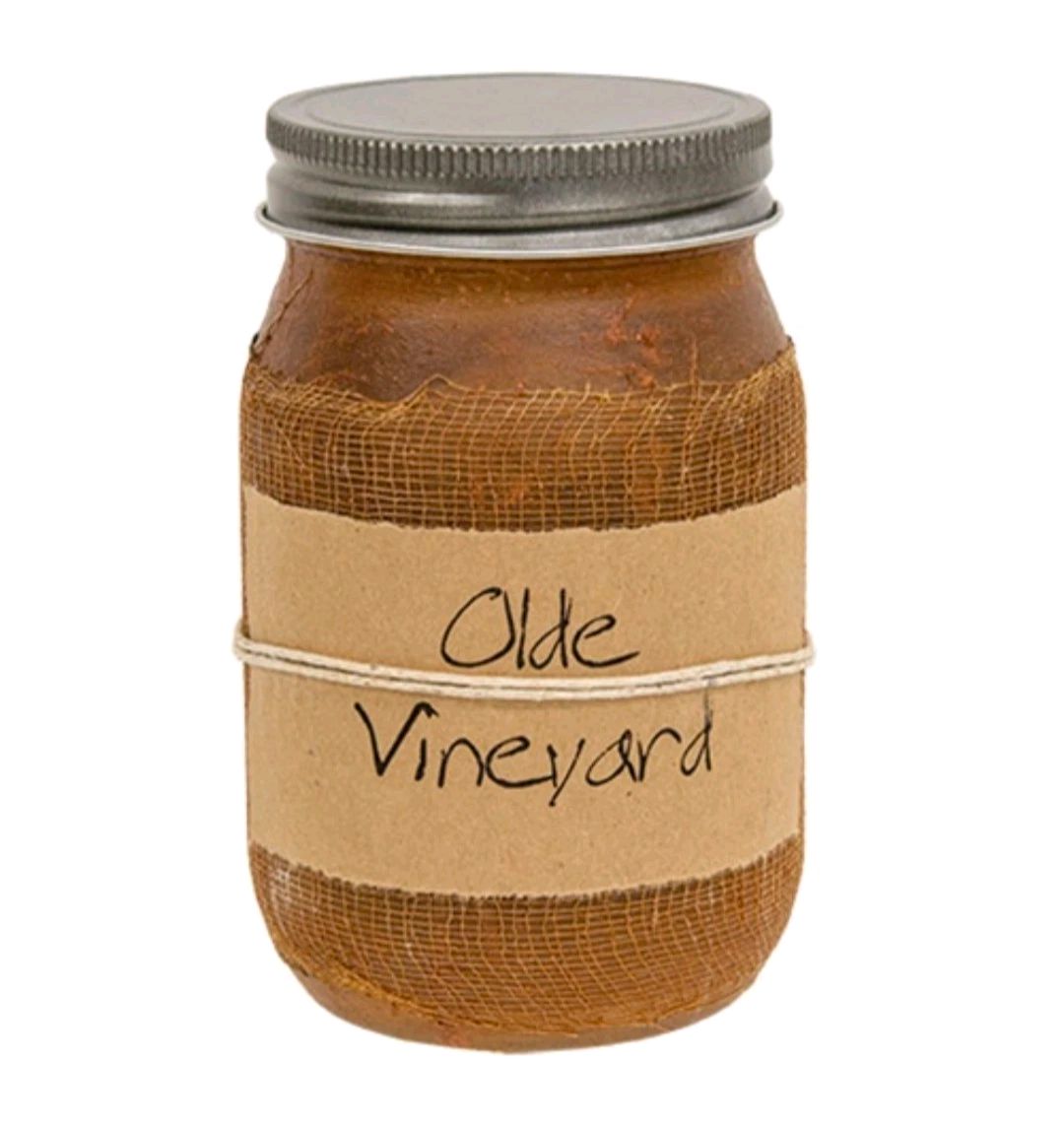 Black Crow Candle Olde Vineyard Jar Candle, 16oz