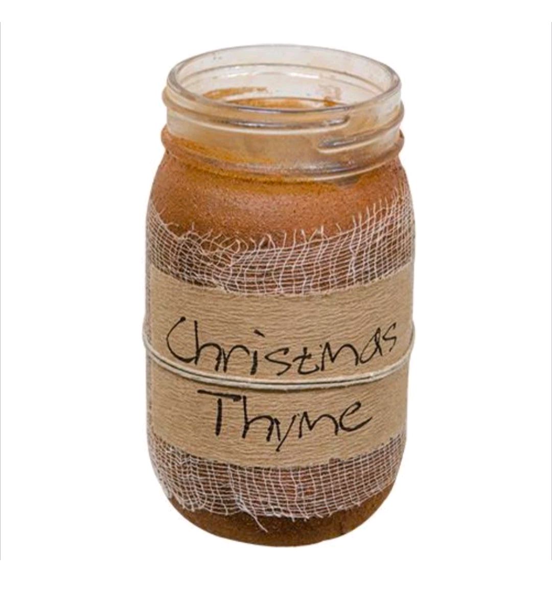 Black Crow Candle Christmas Thyme Jar Candle, 16oz