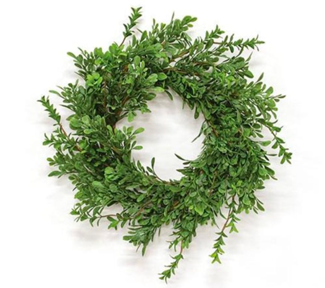 6-1/2" Heritage Boxwood Candle Ring