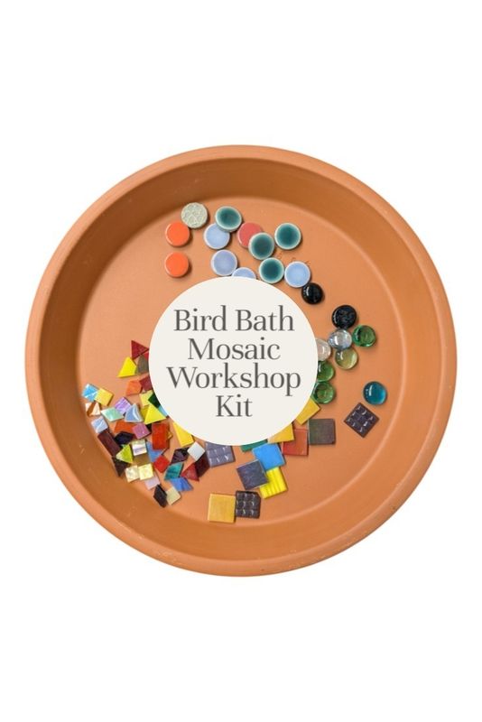 Mosaic Bird Bath Workshop Kit