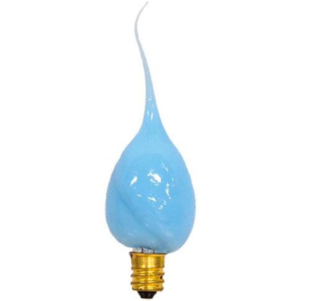 Pastel Blue Silicone Bulb, Candelabra Base, 4W