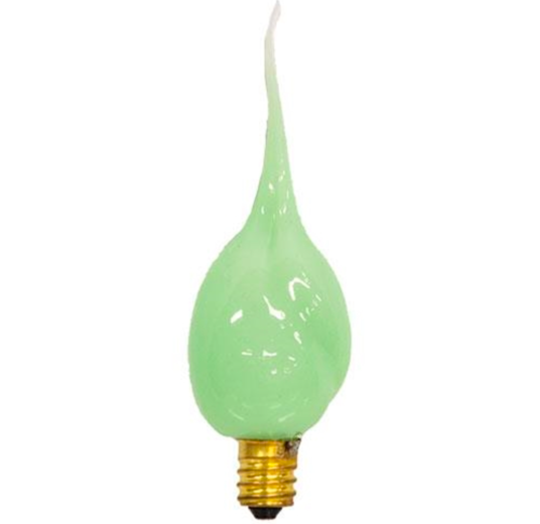 Pastel Green Silicone Bulb, Candelabra Base, 4W