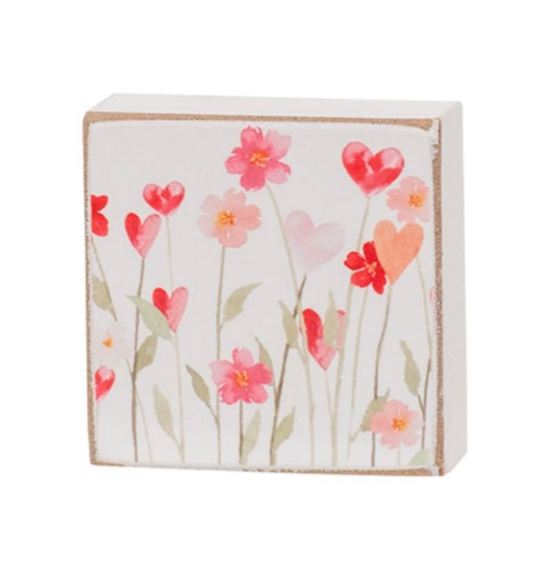 Mini Valentine Shelf Sitter Decor Tiered Tray Decor 2"x2"