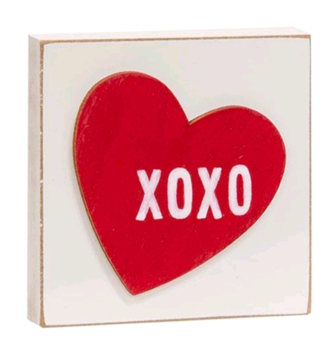 XOXO Heart Square Block