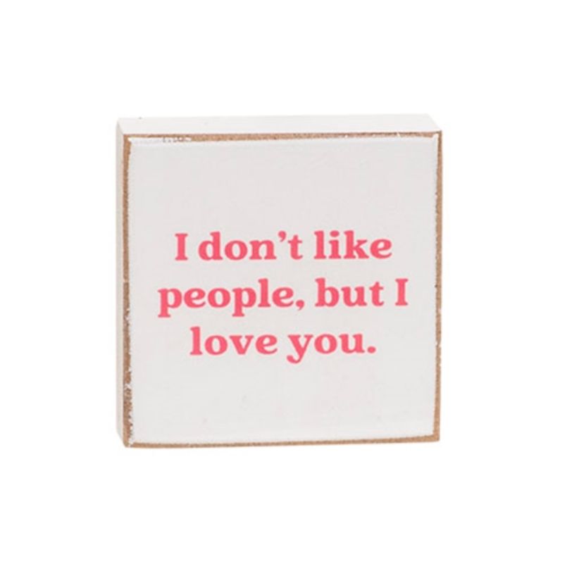 Mini Valentine Shelf Sitter Decor Tiered Tray Decor 2"x2"