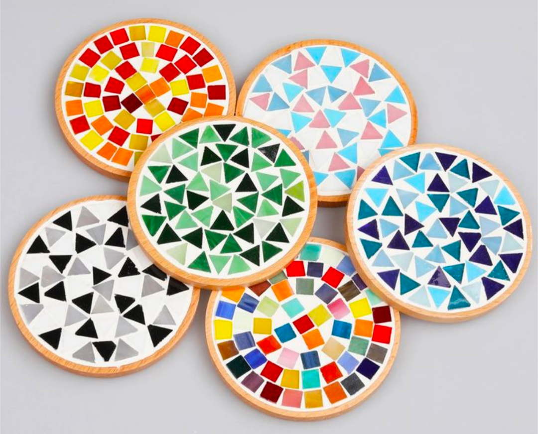 DIY Workshop: Create Mosaic Coasters of Your Choice Set/4 - February 18th (6:30pm-8:30pm)