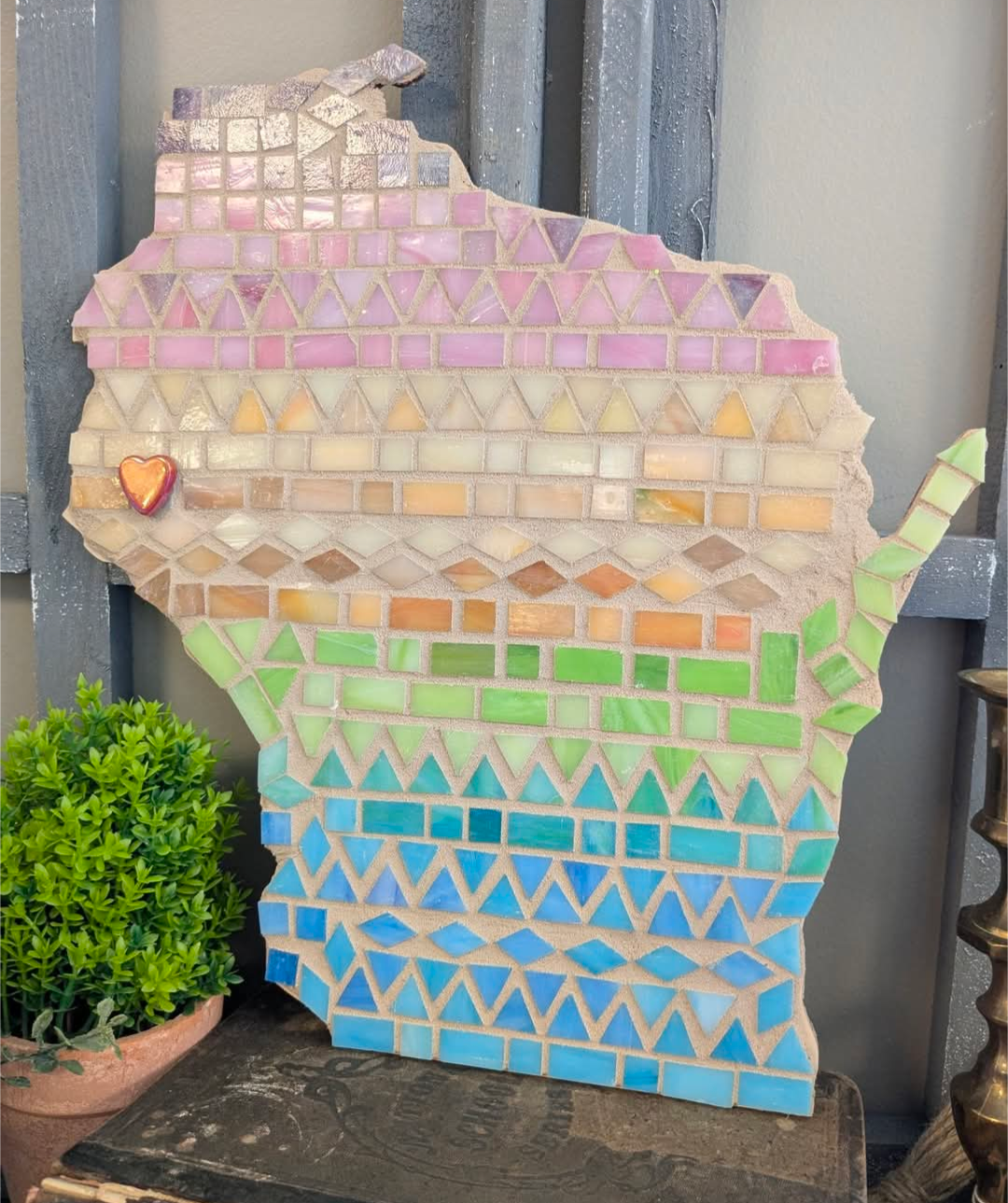 DIY Workshop: Create a Mosaic Wisconsin State Decor - February 19th (6:30pm-9:30pm)