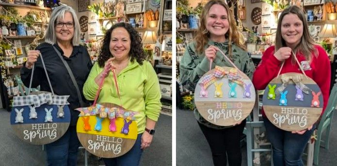 DIY Workshop: Create a Hello Spring Bunny Door Hanger - March 19th (6:30pm-8:30pm)