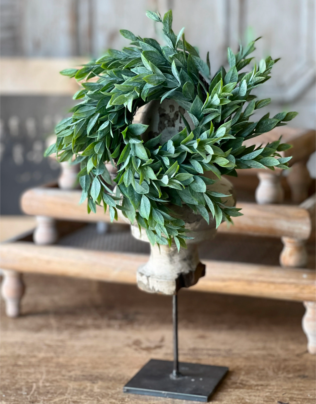 3" Rainwashed Leaves Candle Ring