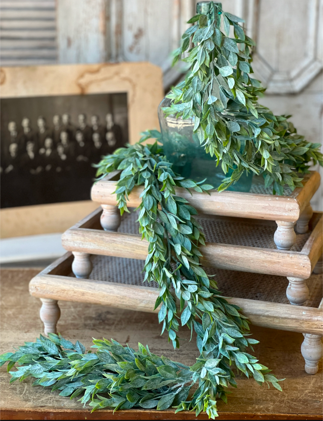 72" Rainwashed Leaves Garland