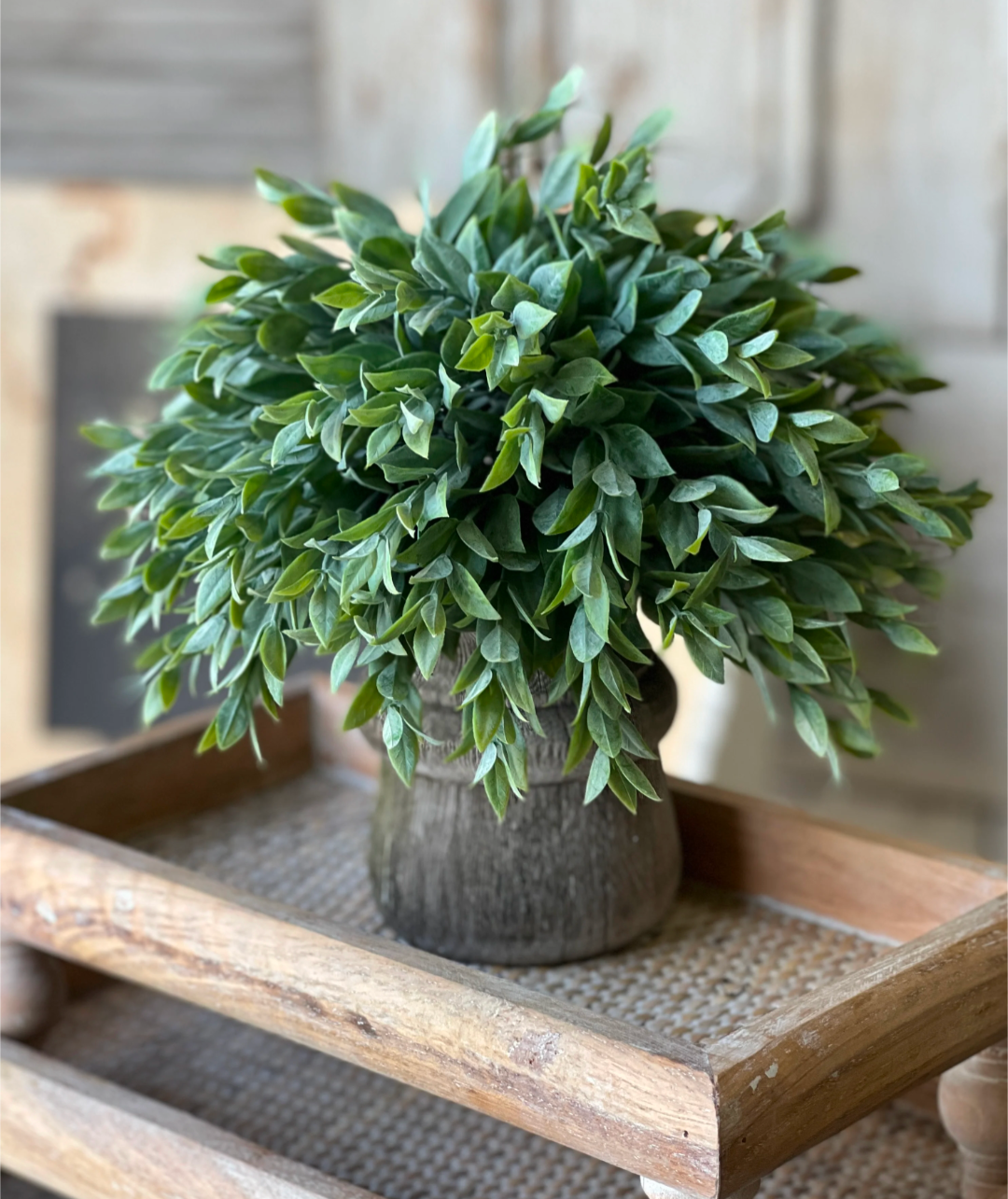 11" Rainwashed Leaves Half Sphere