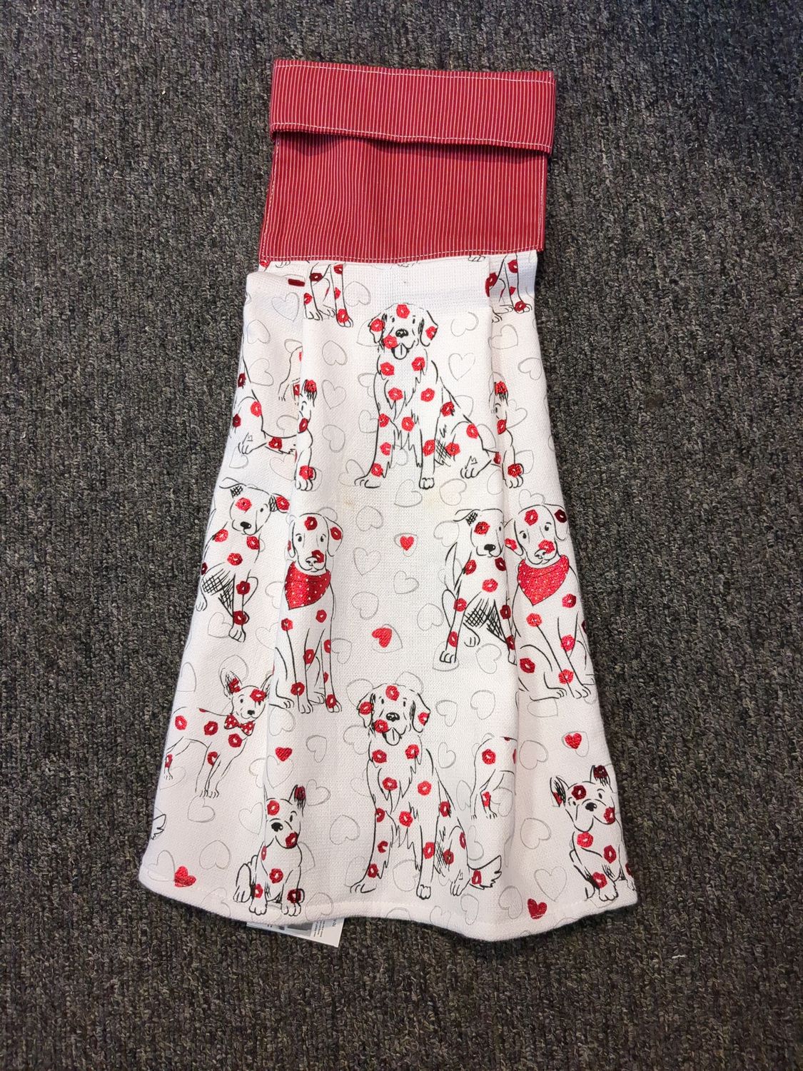 Handmade Valentine Hanging Decorative Kitchen Towel