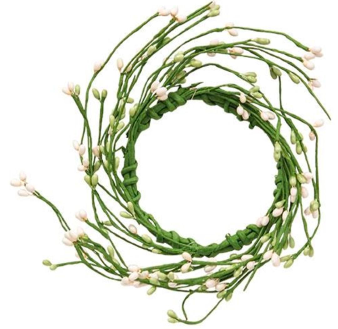 3-1/2" Green Field Pip Berry Candle Ring