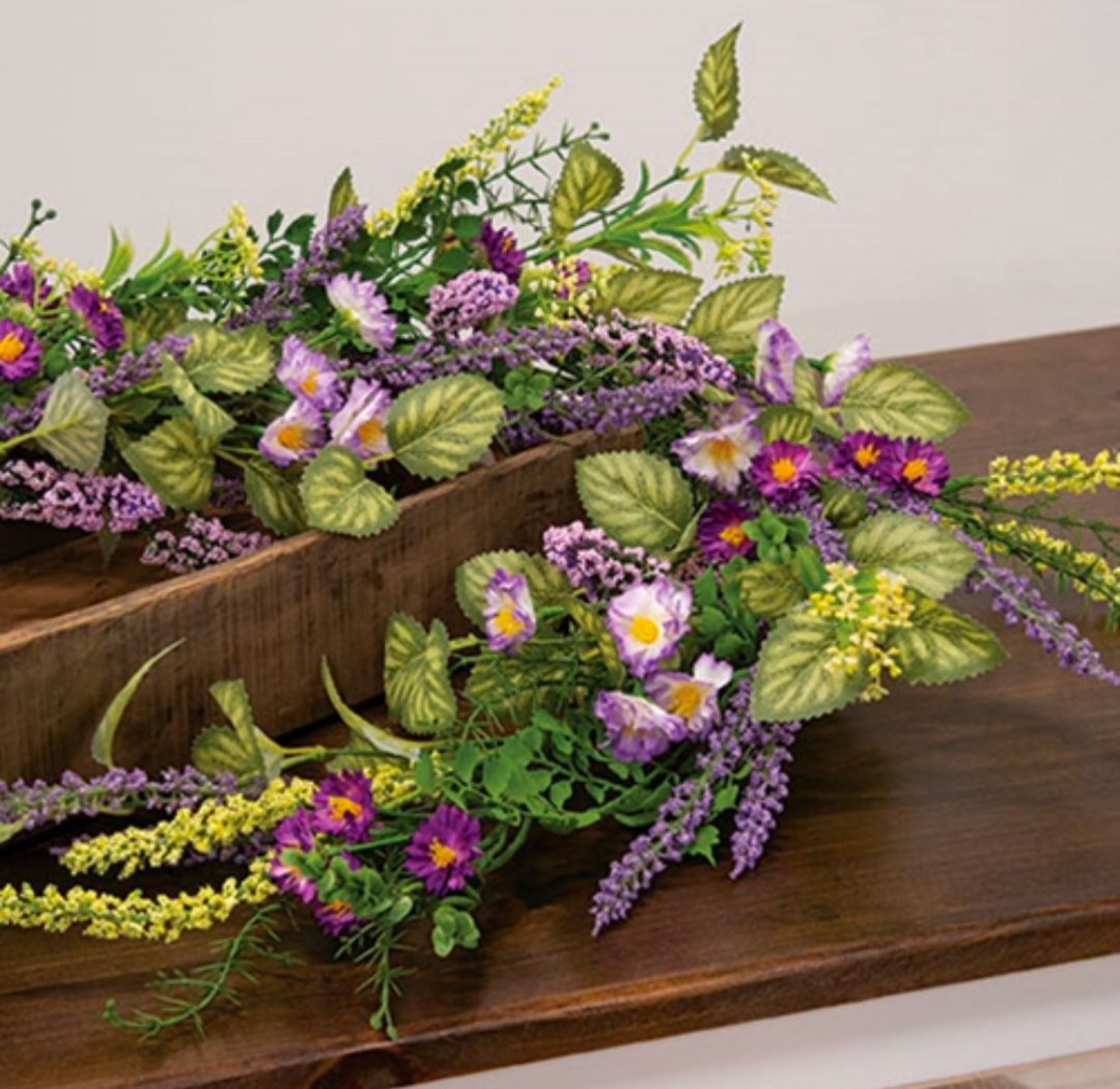 36" Amethyst Garden Garland