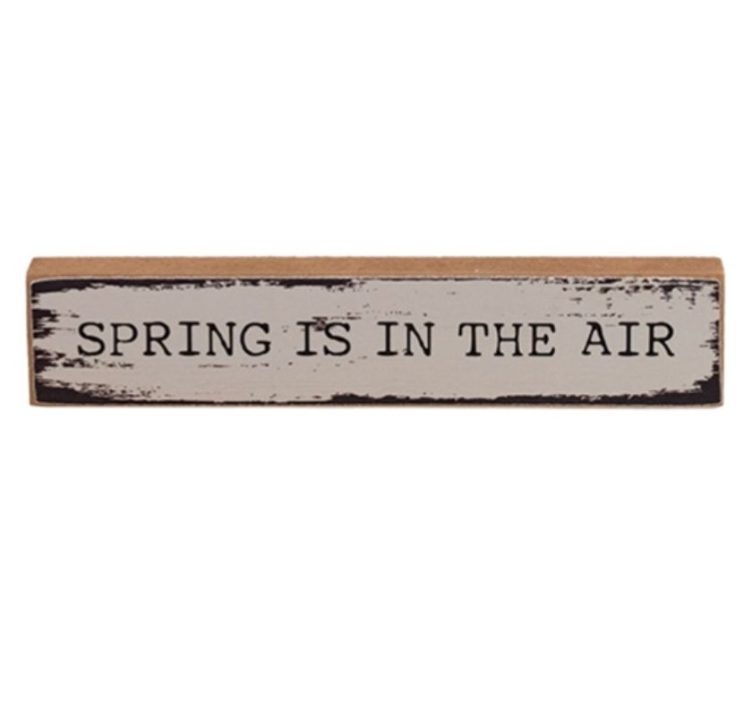 Spring is in the Air Mini Stick Easter Sign Shelf Sitter
