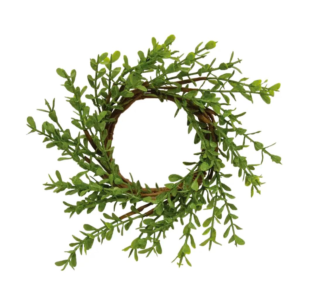 2-1/2" Baby Boxwood Candle Ring