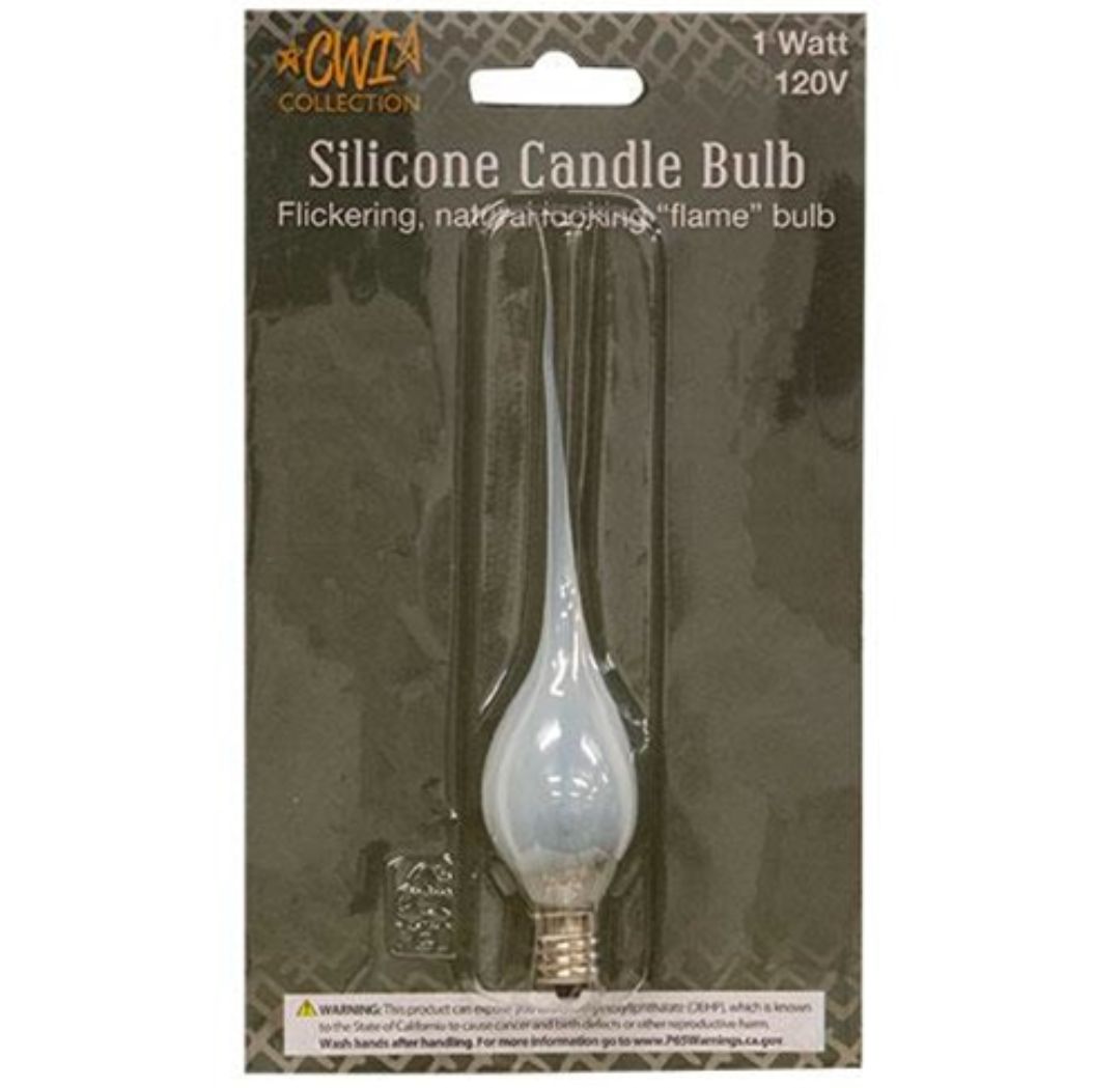 Flickering Clear Silicone Dipped Light Bulb 