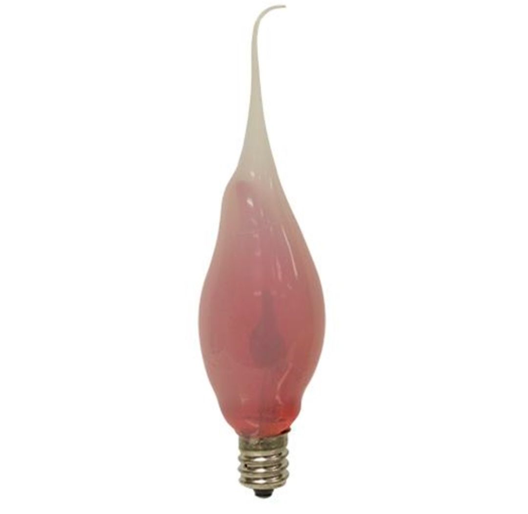 Amber Silicone Dipped Flicker Light Bulb