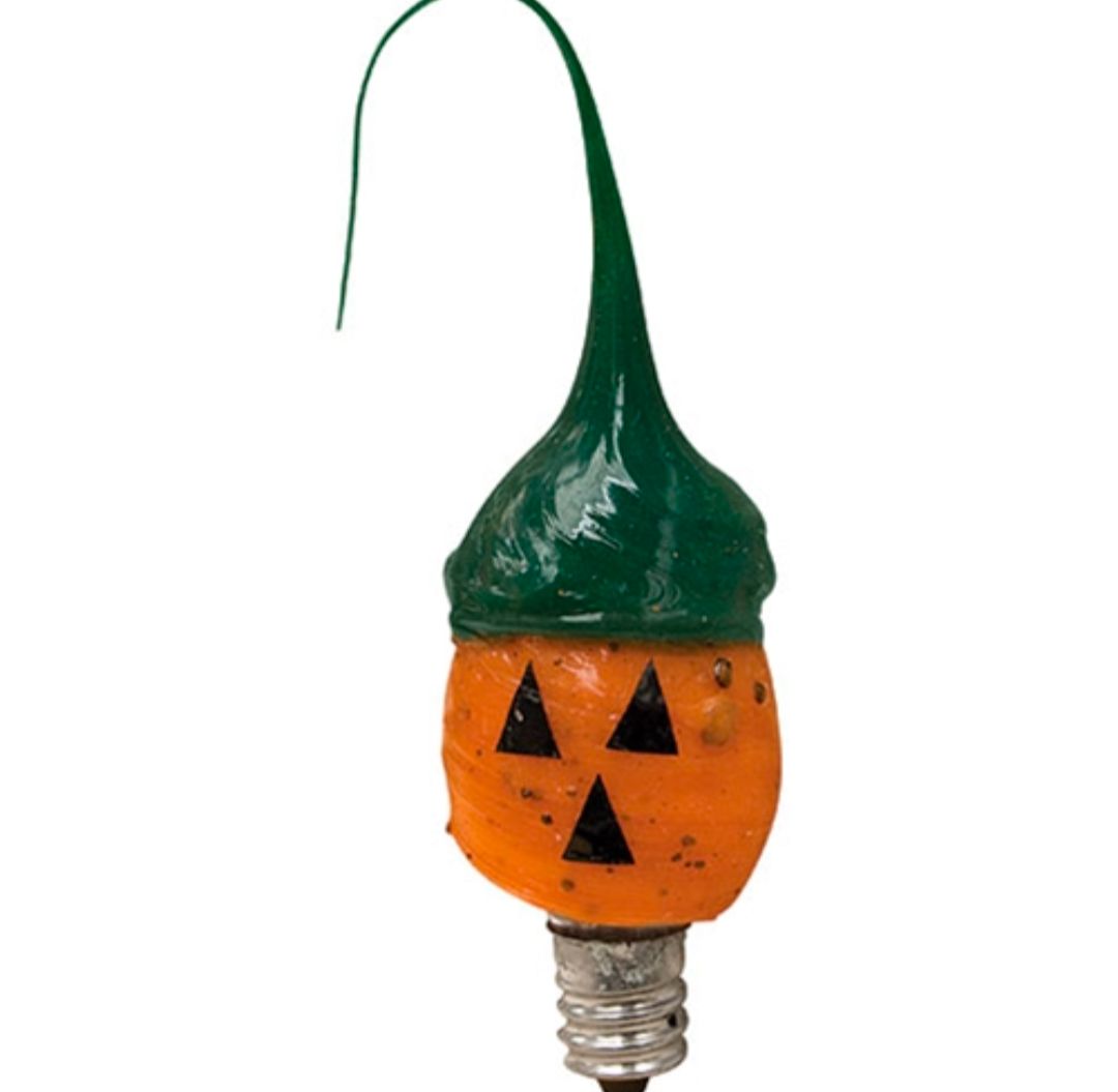 Pumpkin Face Silicone Dipped Light Bulb