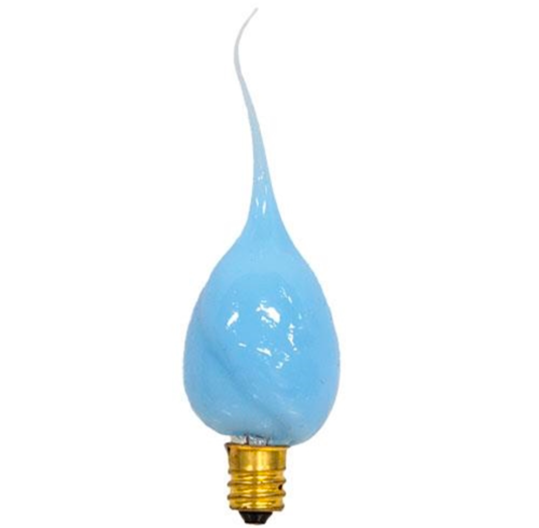 Pastel Blue Silicone Dipped Light Bulb