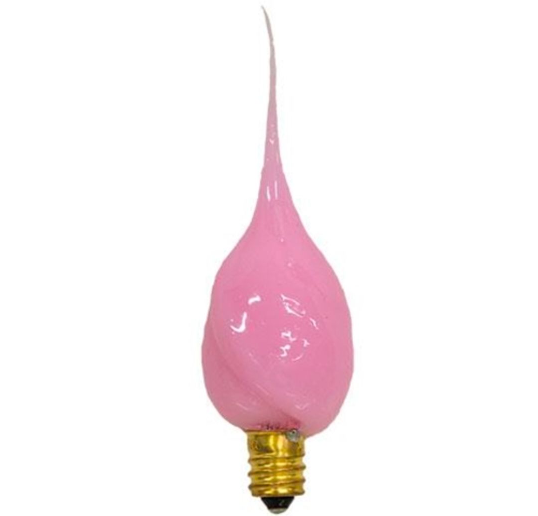 Pastel Pink Silicone Dipped Light Bulb