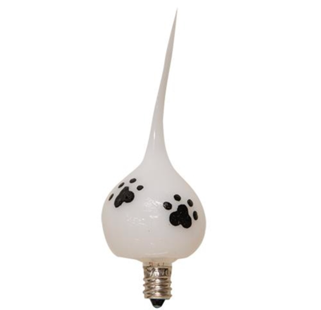 Paw Print Silicone Dipped Light Bulb