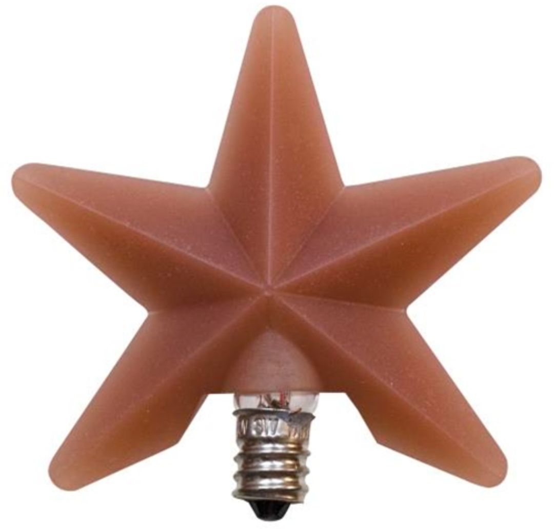 3" Cinnamon Star Silicone Light Bulb