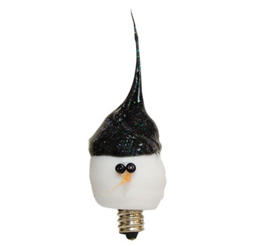 Snowman Silicone Dipped Light Bulb