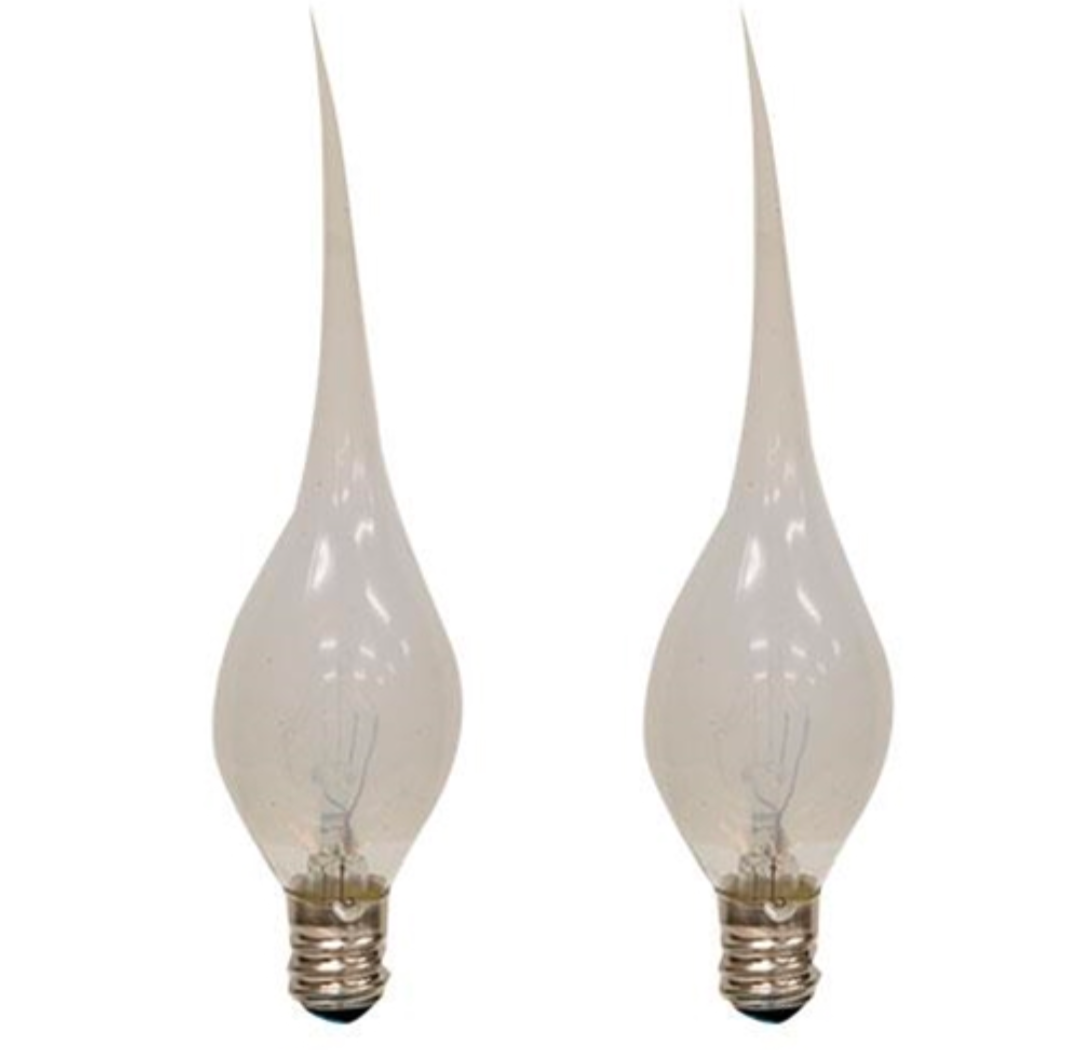 Clear Silicone Dipped Light Bulbs - Set of 2 - 5w