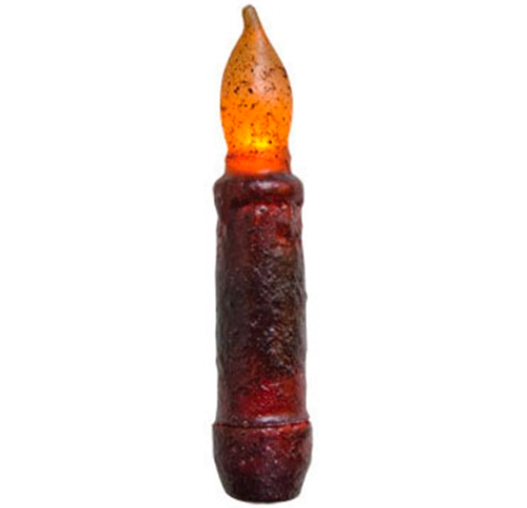 4" Burgundy Timer Taper Candle