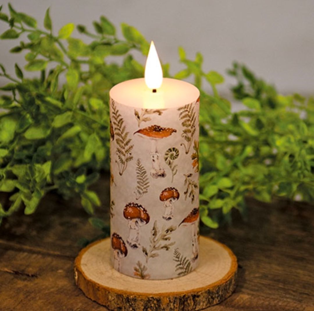 4" Grow Wildly LED Timer Pillar Candle