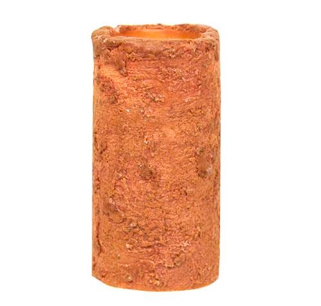 6" Orange Cake Timer Pillar Candle