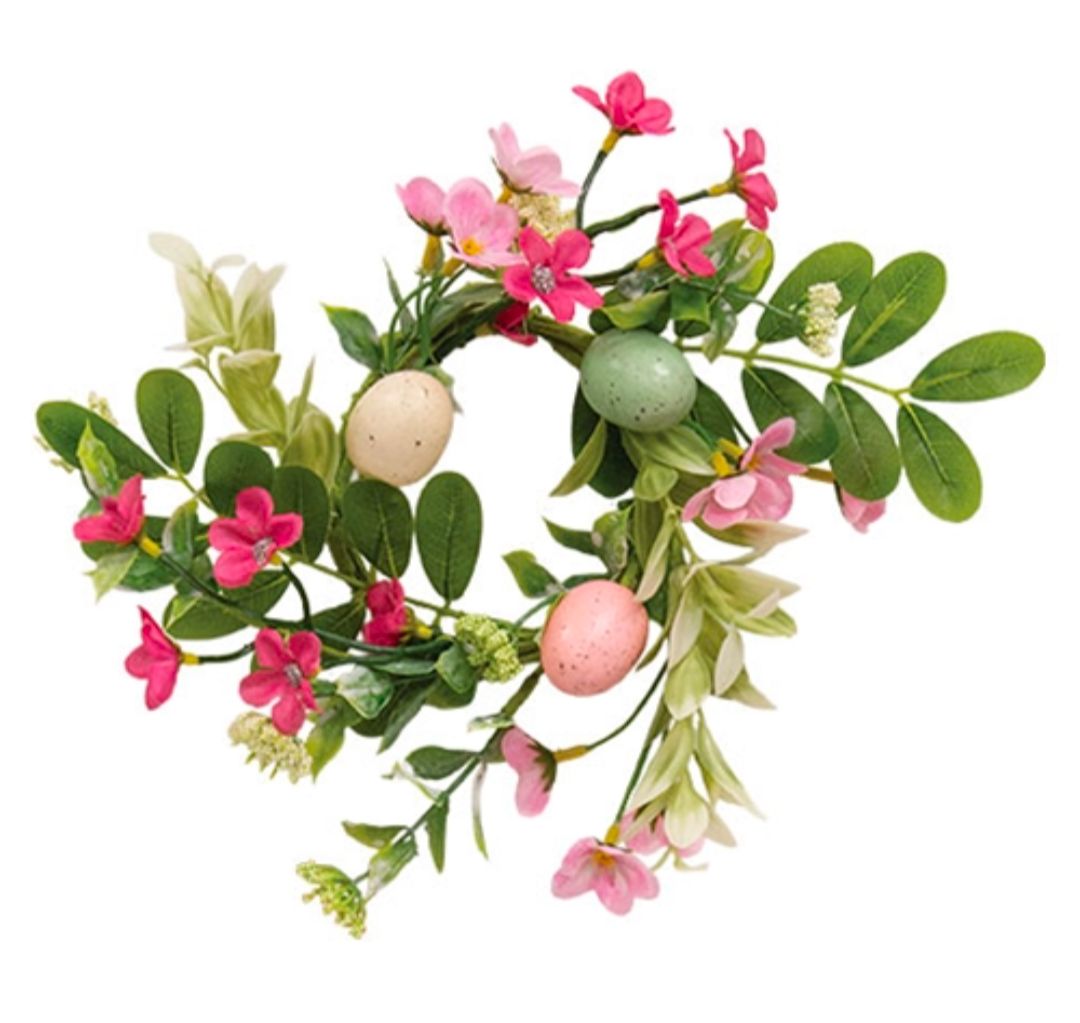 3-1/2" New Growth Blooms &amp; Eggs Candle Ring